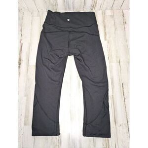 Lululemon In Movement‎ Crop Everlux 19" Black Size 6 Pant Leggings W6AHJ